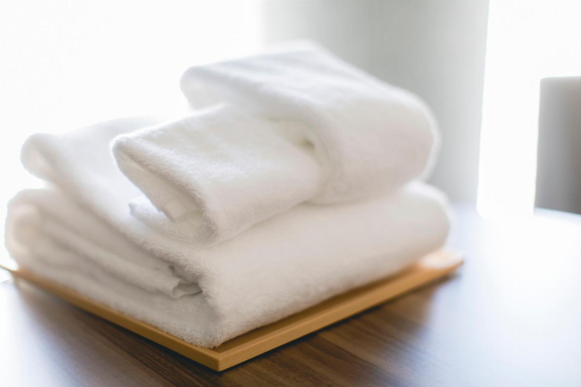 京都千酒店 外观 照片 A folded towel